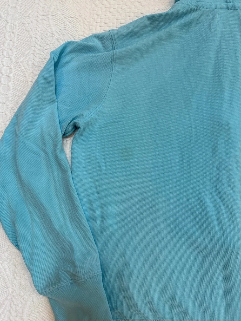 Polo Ralph Lauren Turquoise Hooded Long Sleeve Shirt Jacket Men’s Size Large L
